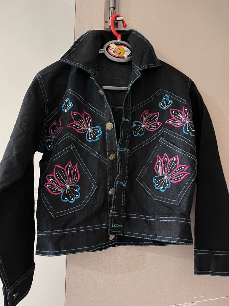 Denim Black Jacket