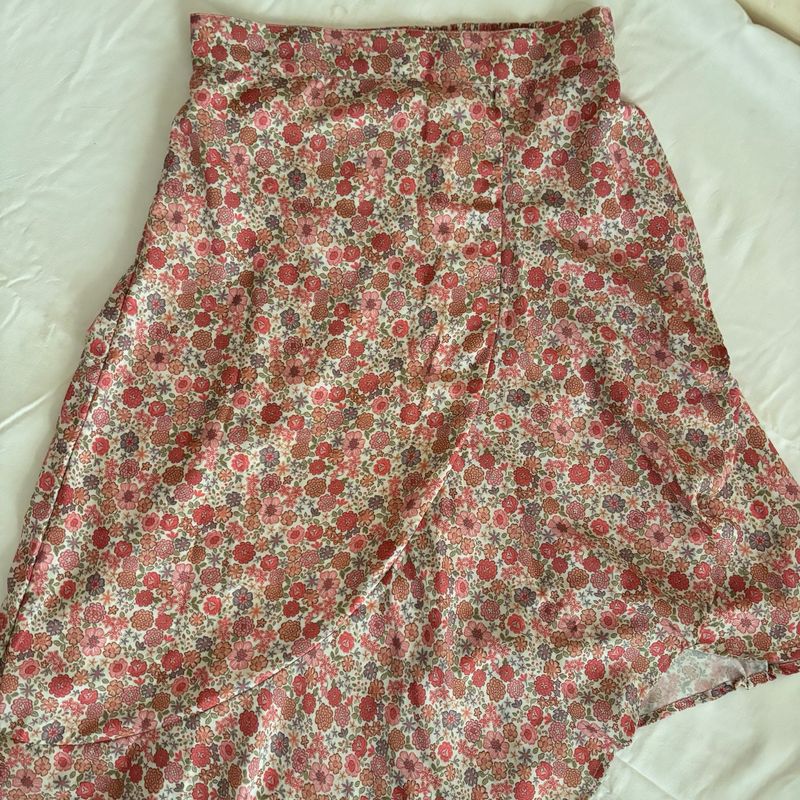 2 Floral Long Skirt