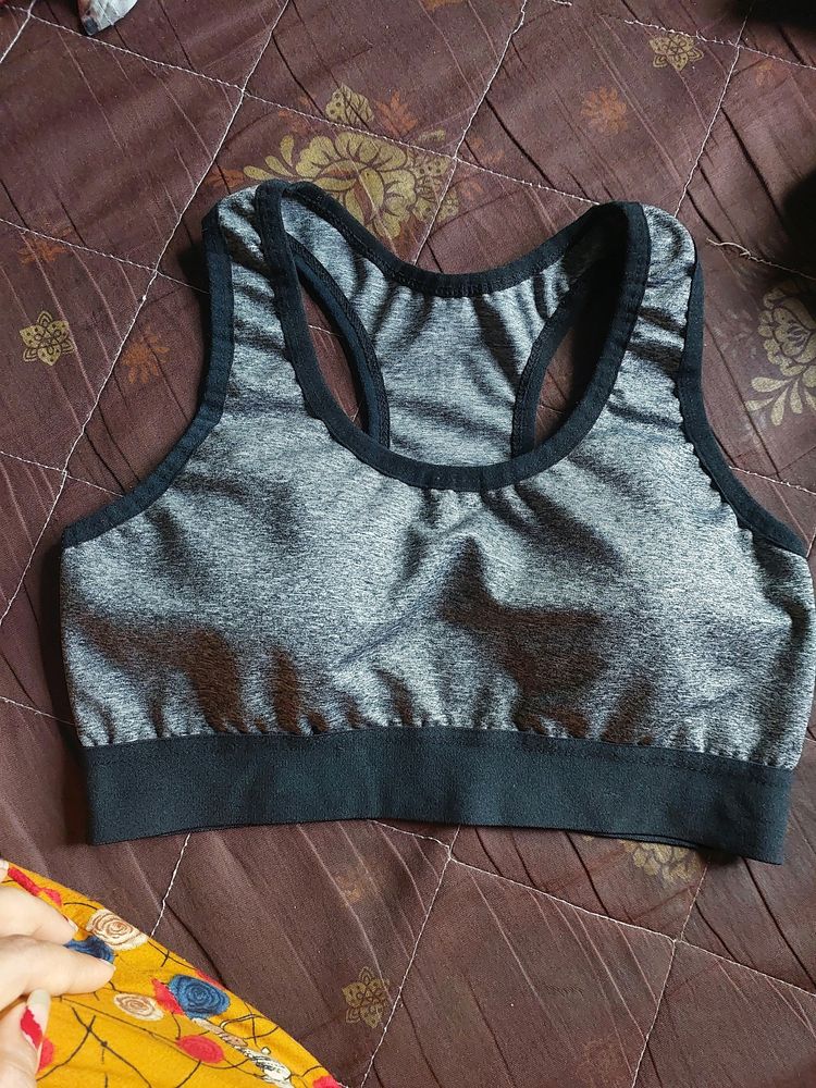 Grey Sport Bra