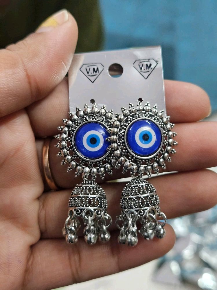 Navratri Evil Eye Earrings