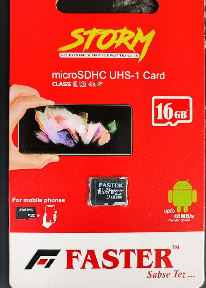 Faster 16gb New Sealed Micro Sd Card