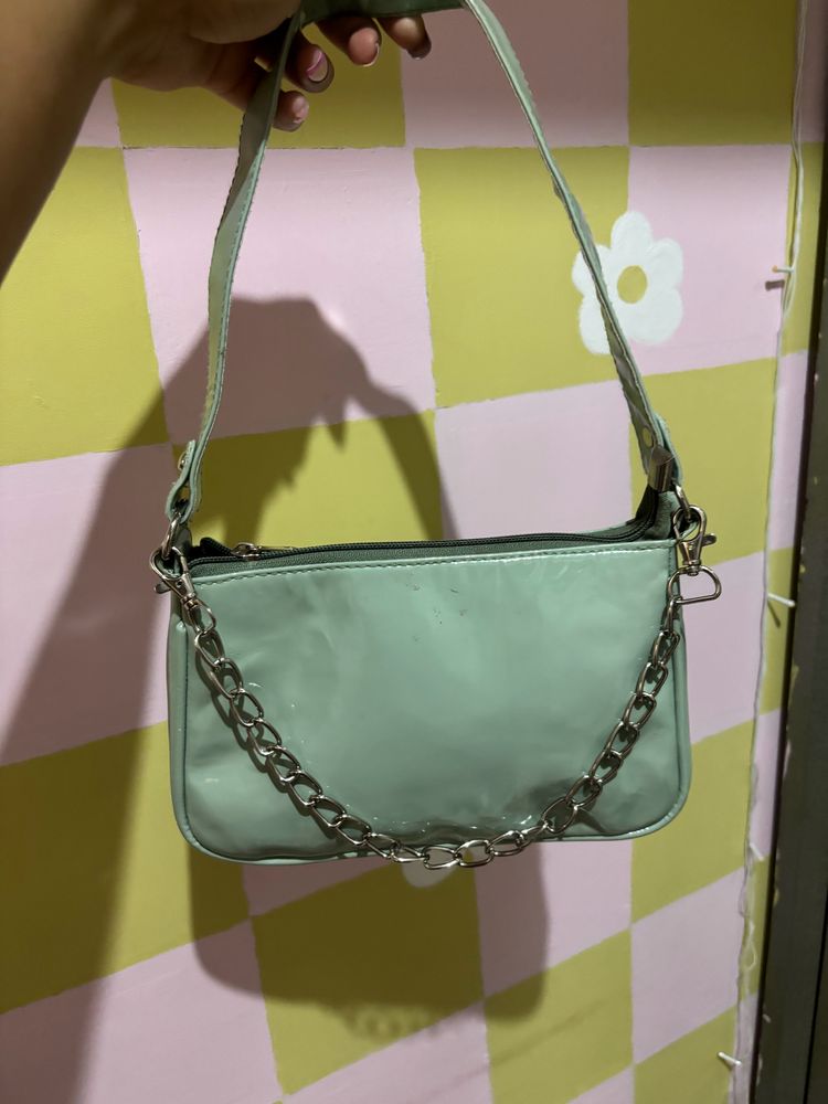 Mint green Shoulder Bag