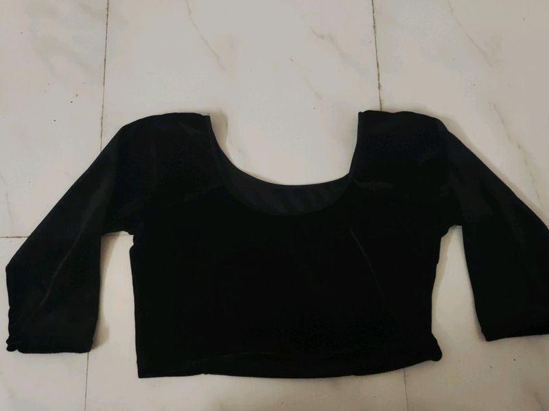 Velvet black Blouse