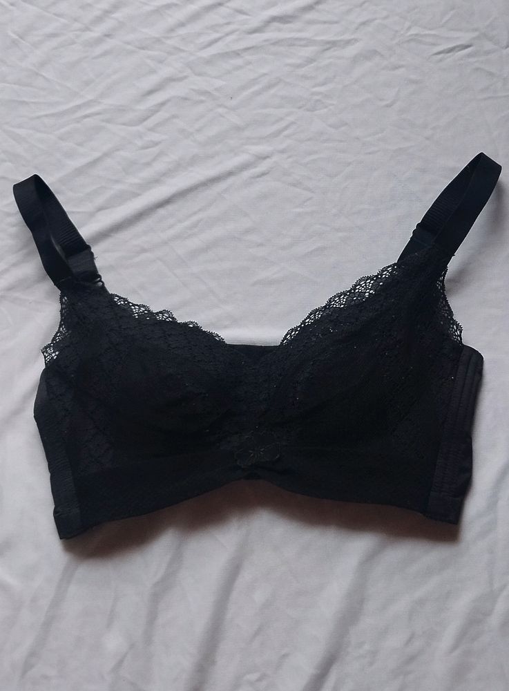 Black Padded Bra