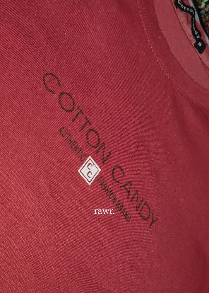 Here's a Hot Red Colored t-shirt With Comfort ❤️