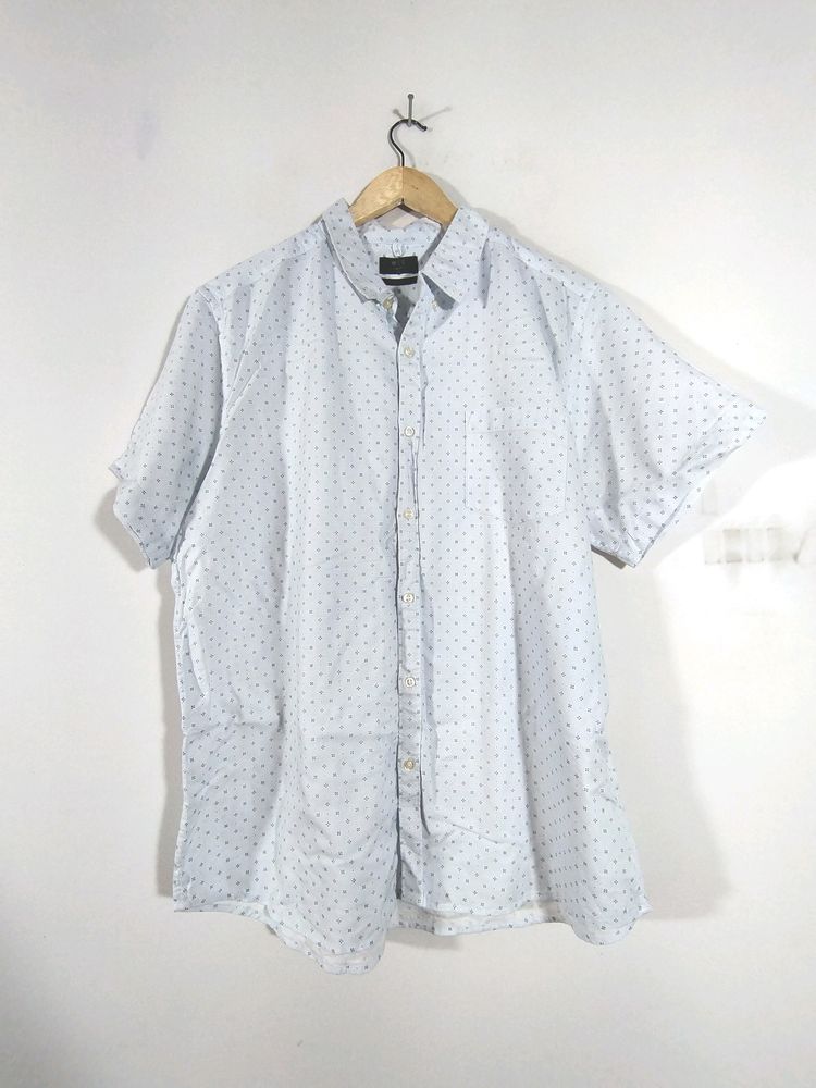 Light Blue Printed Shirt (Men's)