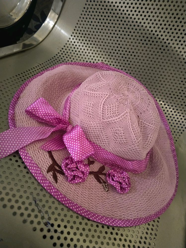 Purple Beach Hat For Women