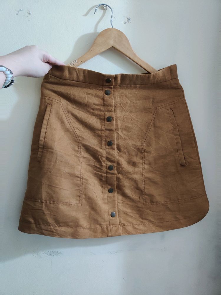 XL Brown Skirt