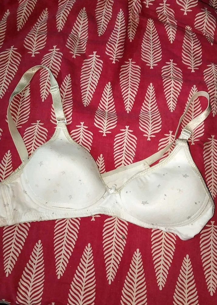 😍White Daily Wear  Women Cotton Bra I  32 Bust