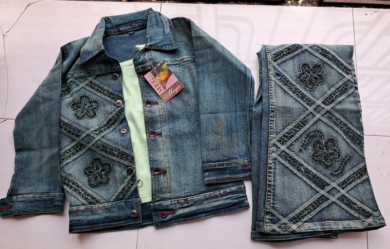 Denim Jacket SET (8-9 Years )