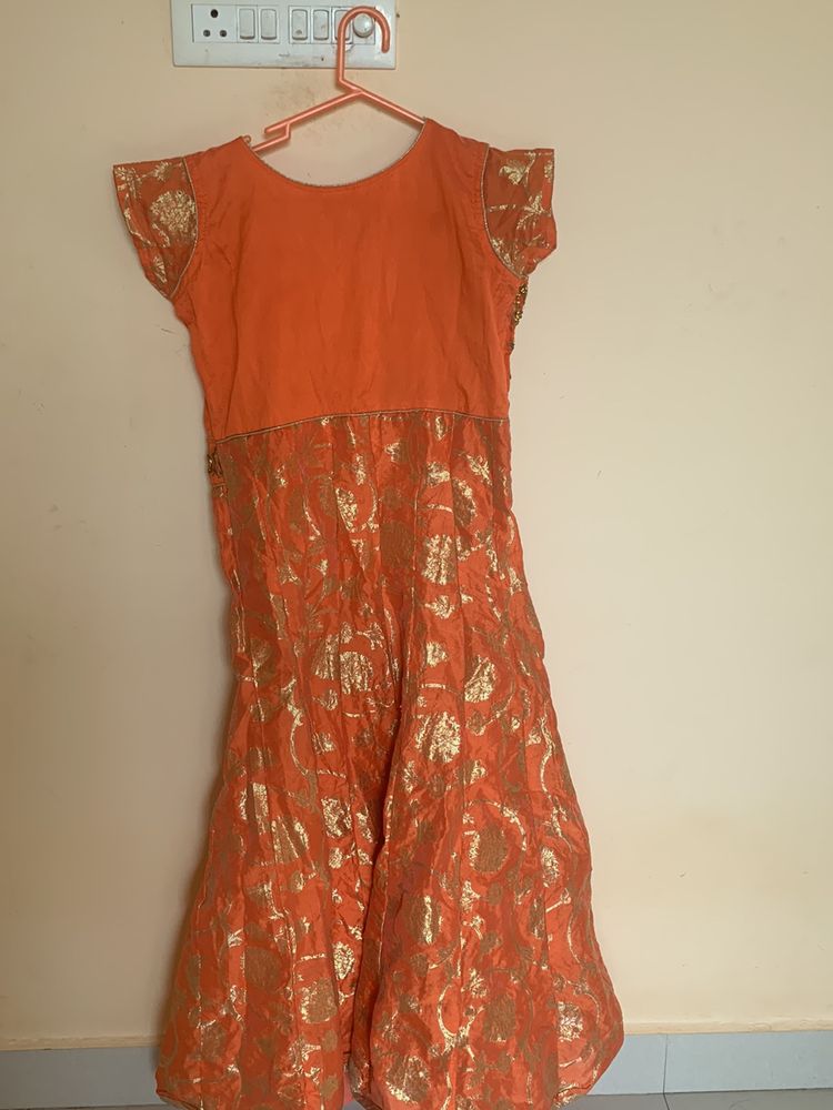 Orange Kurta Set