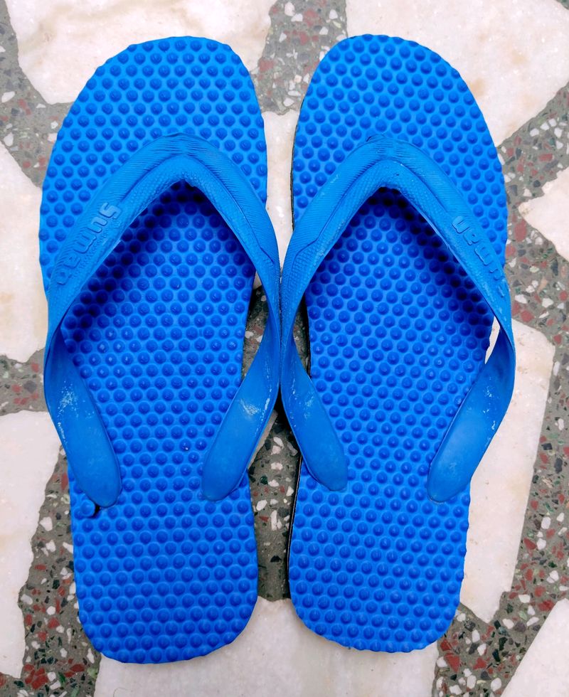 Male And Female Rubber Acupressure Slipper, Size:9