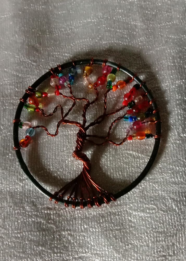 Colorful Tree Of Life Copper Wire Art