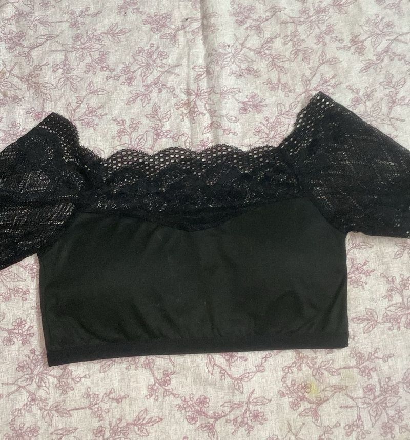 Stretchable Black Blouse #under199