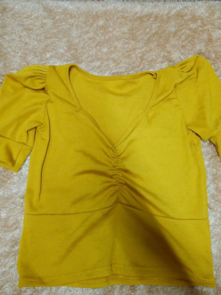 Women Yellow Top