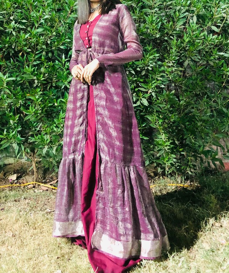 Beautiful Burgundy Ethnic Wear