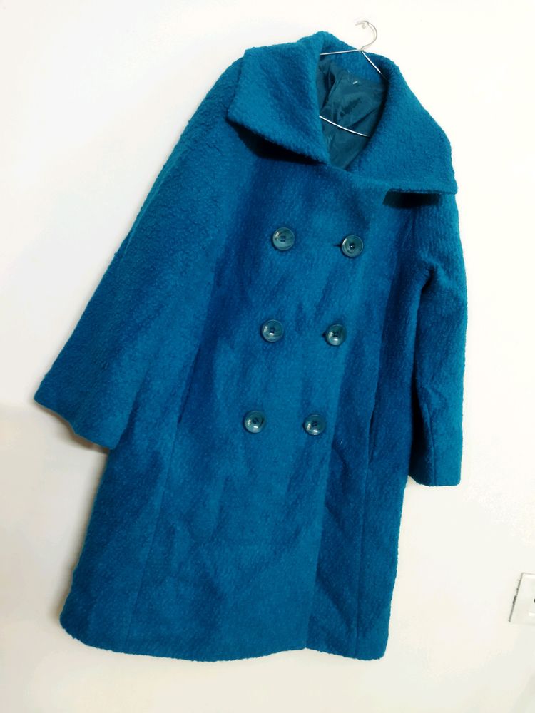 SEA GREEN OVERCOAT FOR FEMALES