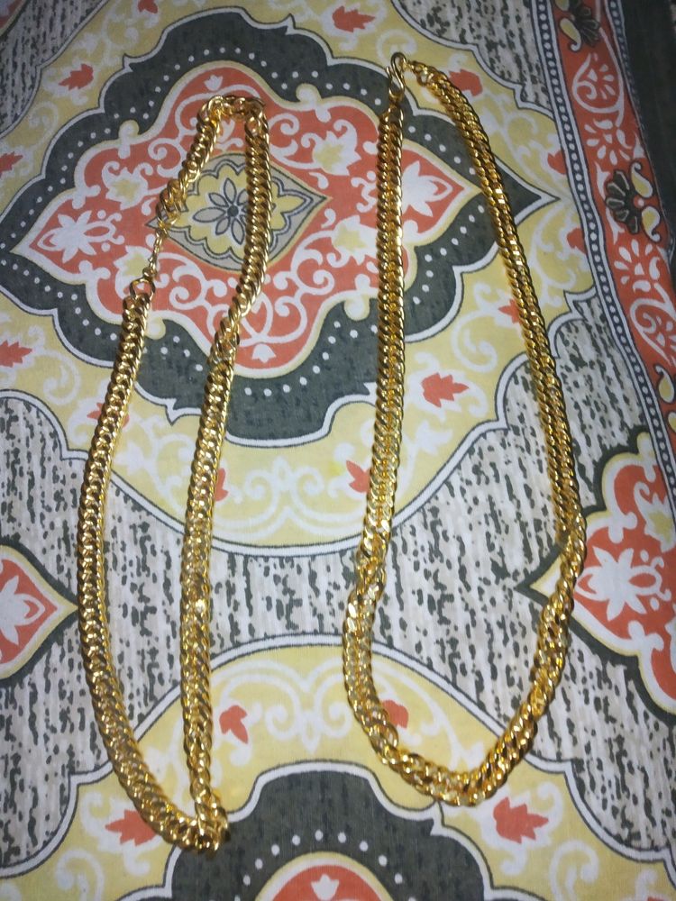 Artificial gold chain