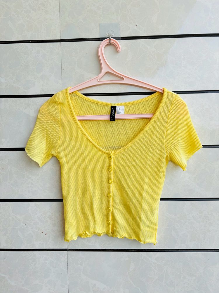 H&M Yellow Top