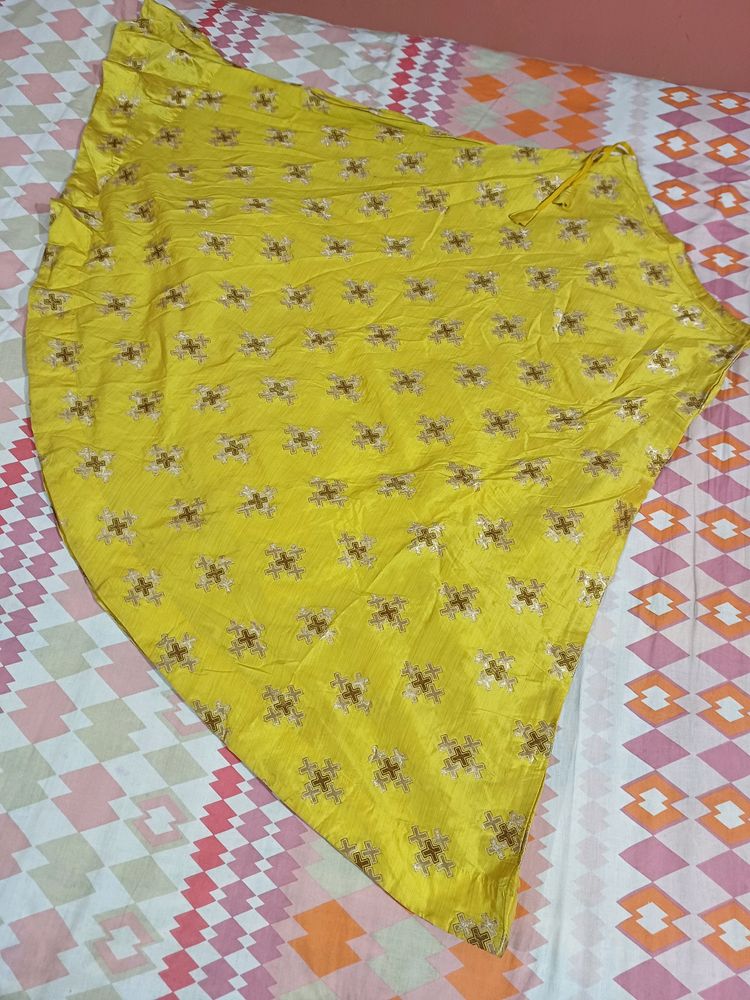 Yellow Ethnic Skirt