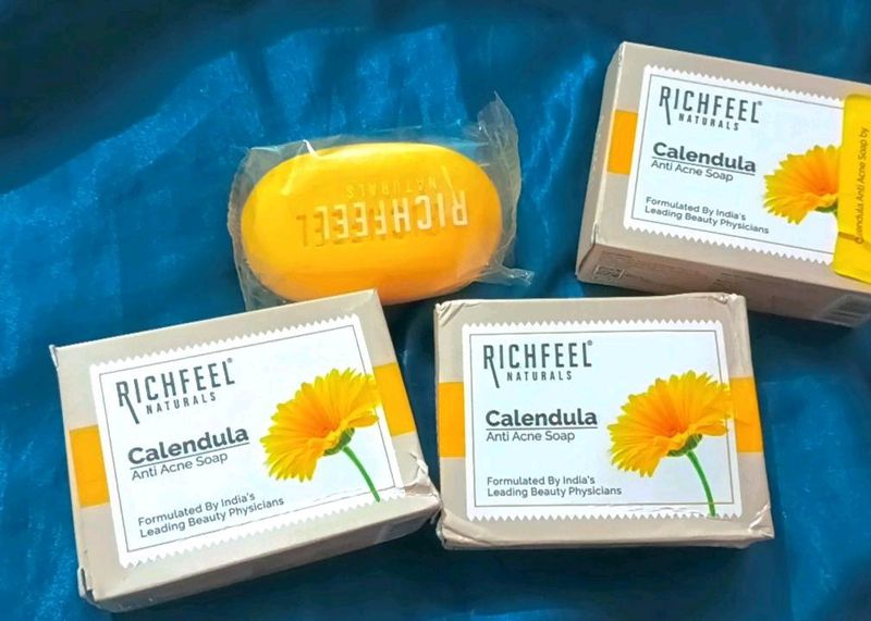 Rich Feel Calendula Soap For Acne