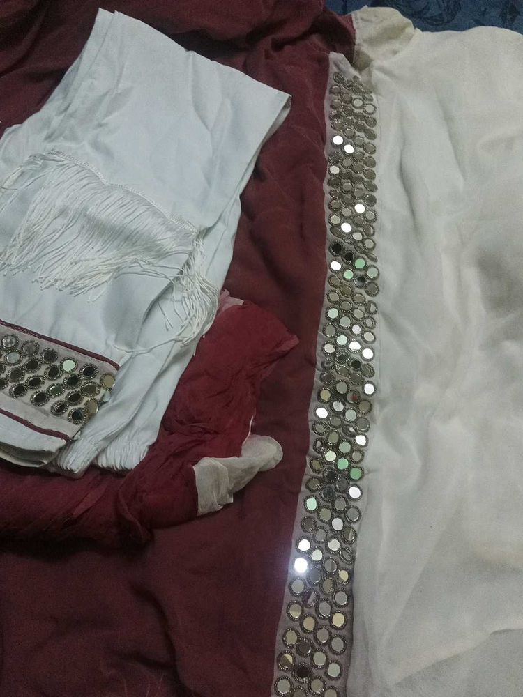 Captan Suit With Dupatta