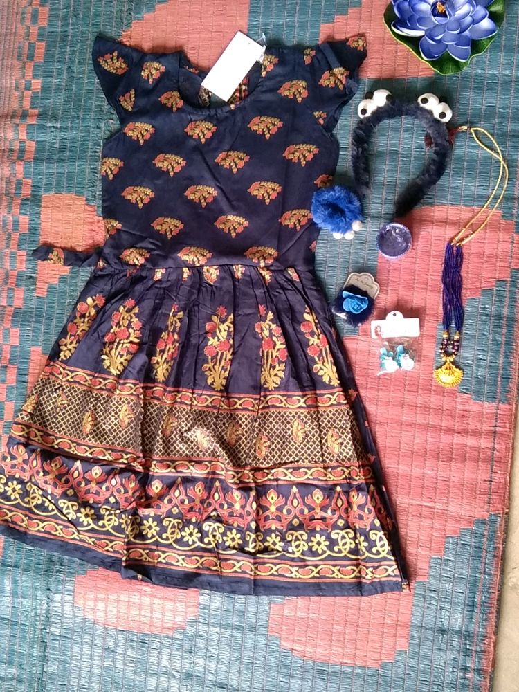 Baby Frock With Accessories