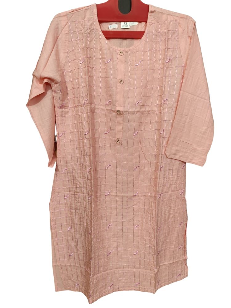 Cotton Chikenkari Kurti