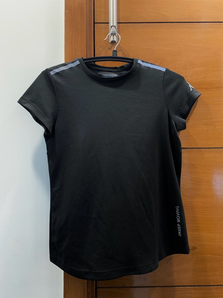 Black Airmesh Workout T-shirt