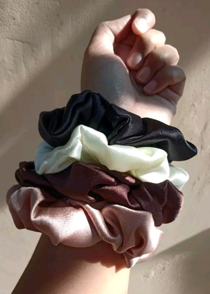 Women satin Scrunchies Combo