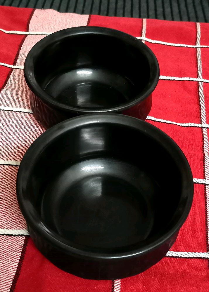 Black 🖤 Melamine Bowl 🥣 (2pcs)