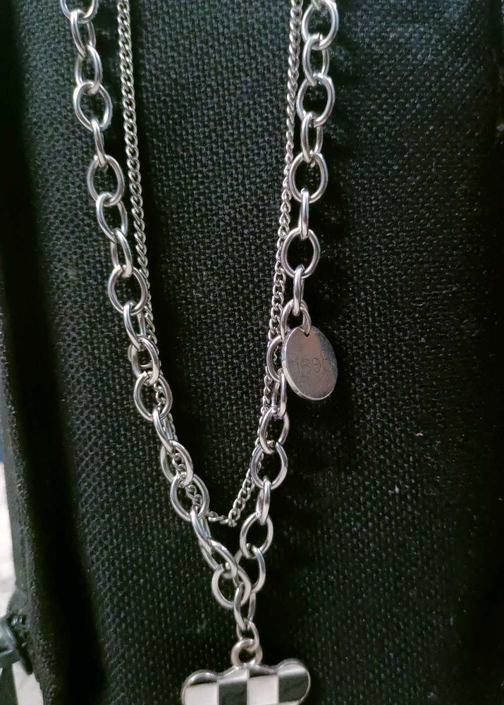 Aesthetic Bear Double Layered Chain