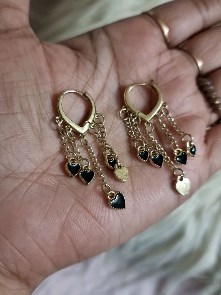 Black Korean Earrings