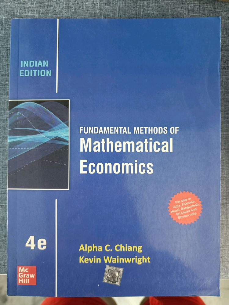 Fundamental Methods Of Mathematical Economics