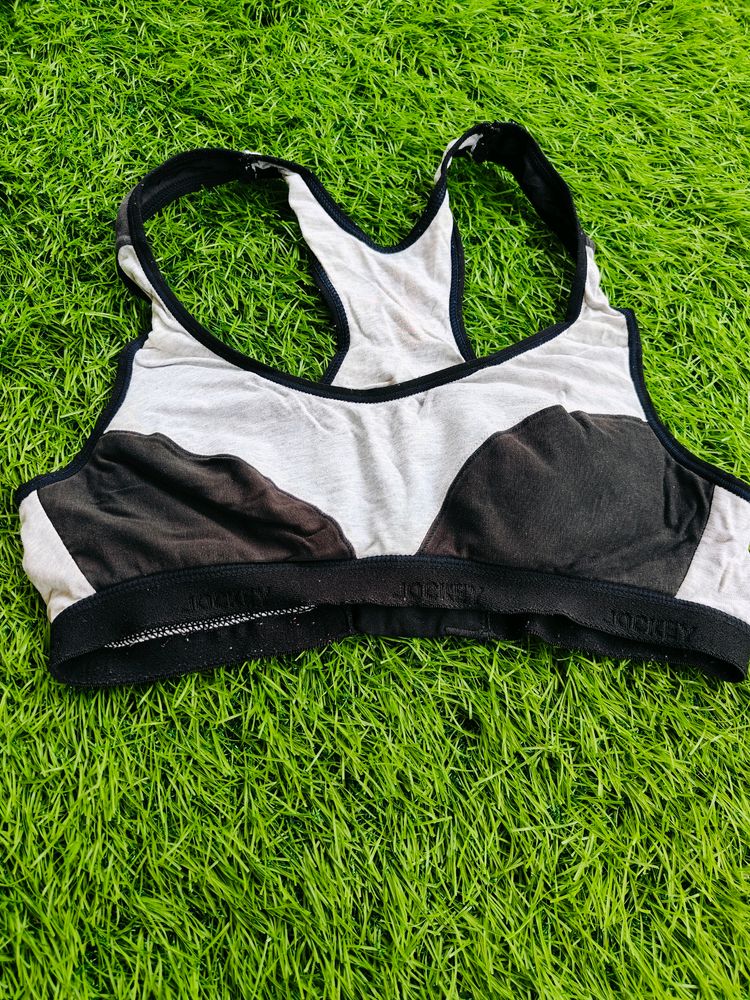 Jockey branded Grey n black  🩶 🖤 active wear bra