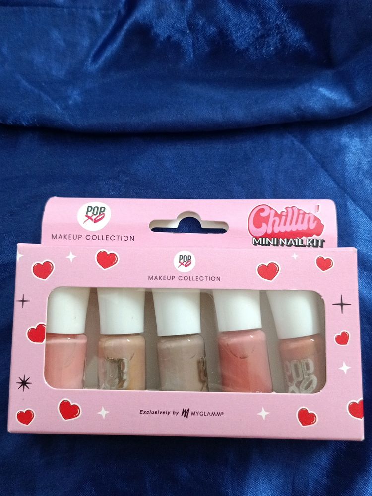 Popxo Nailpaint Kit Of 5 Nailpaints.