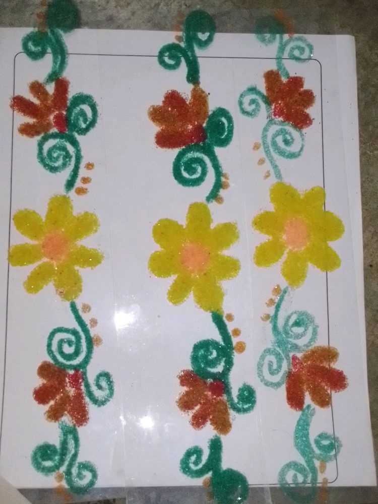 Border Ready Rangoli Designs Patch Pack Of 3