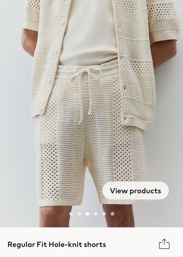 H&M Crochet Shorts