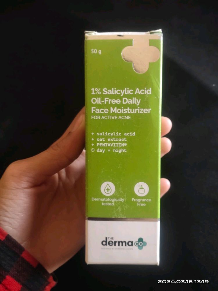 The Dermaco 1% Salicylic Acid Face Moisturizer 🧴