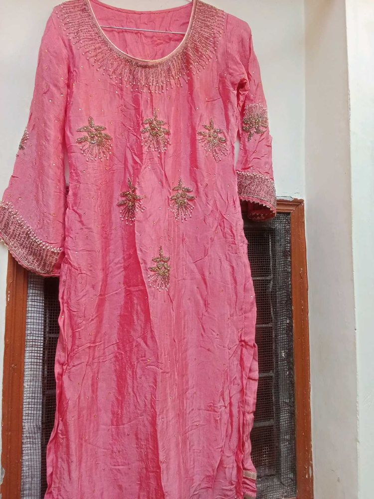 New Peach Gharara Set