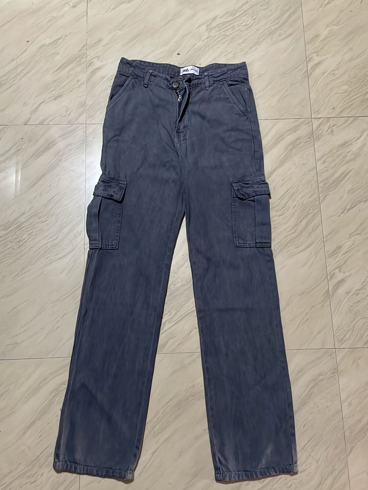 Zara Cargo Jeans