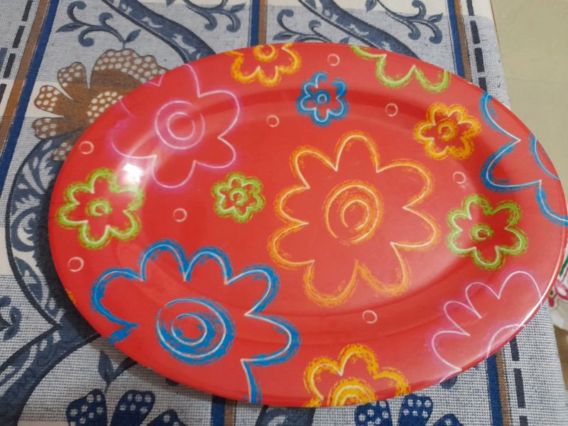 Oval Shape Serving Plates ( 2 Pieces)