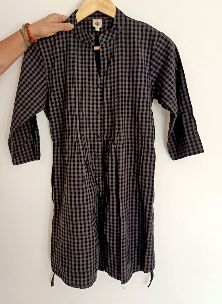 Black Checkererd Tunic