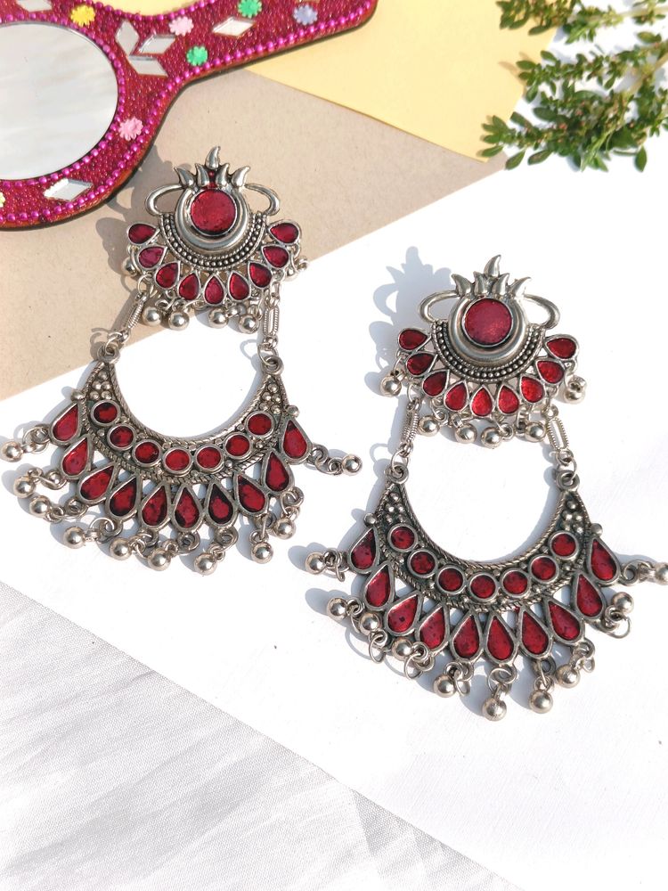 Oxidised Afgani Earring ❤️