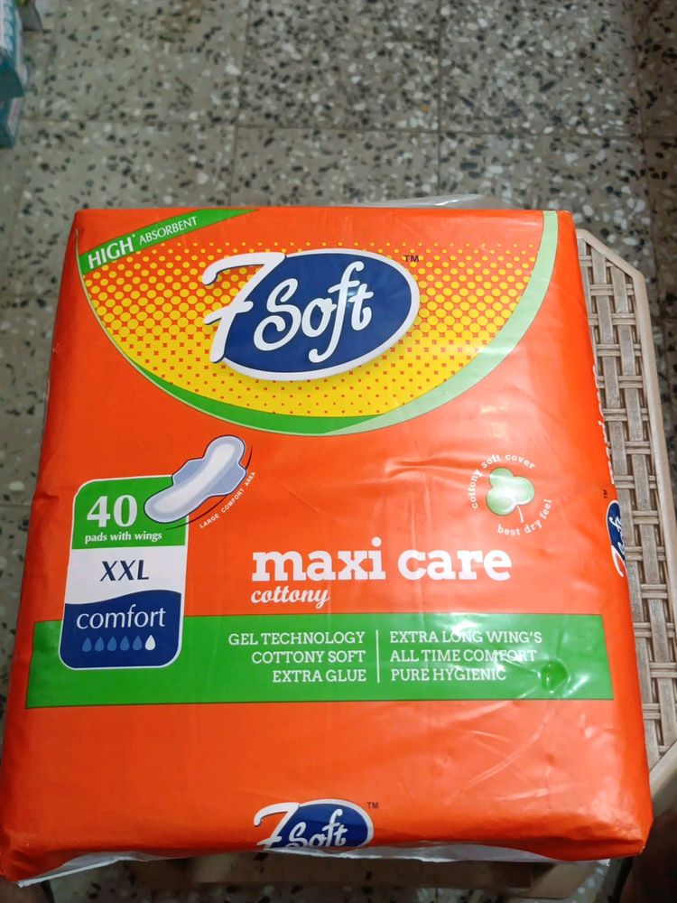 7 Soft Sanitari Pad XXL Cottony 40piece.