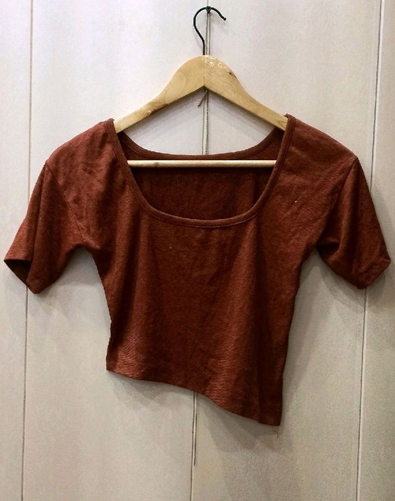 Brown Crop Stylish Top (Women)