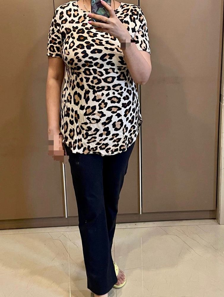 H&M Animal Print Top