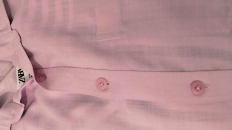 Shirt For Men Baby Pink Colour No Damage Some Time