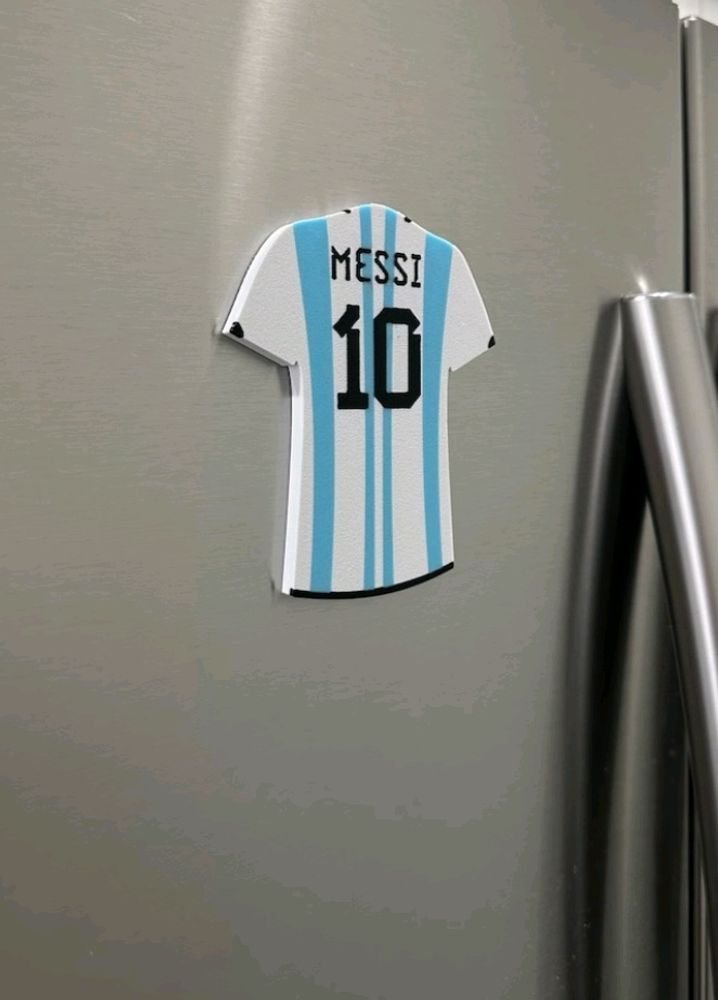 Lionel Messi Argentina 10 Inspired Jersey Magnet