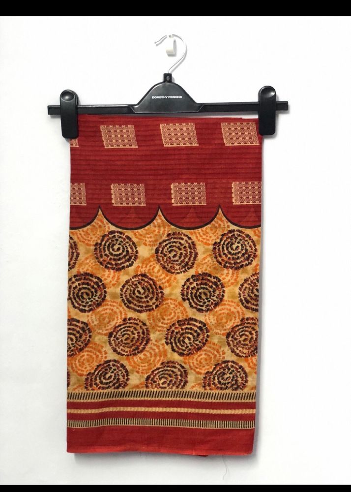 Rust Cotton Dupatta